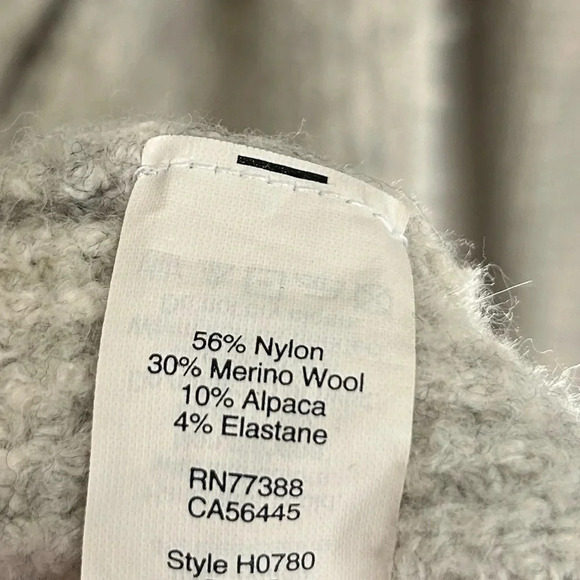 Madewell Gray Wafflestitch Alpaca Blend Cardigan Sweater Open Front size small - Picture 14 of 14